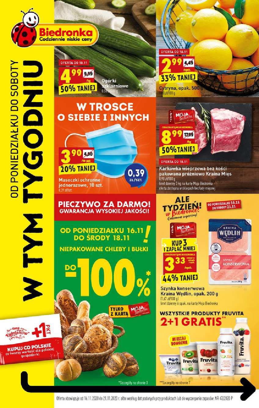 Gazetka promocyjna Biedronka str. 1