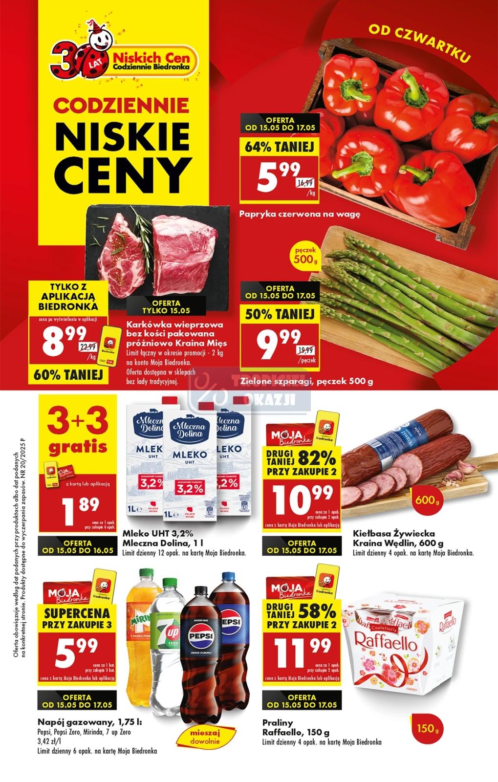 Gazetka promocyjna Biedronka str. 1