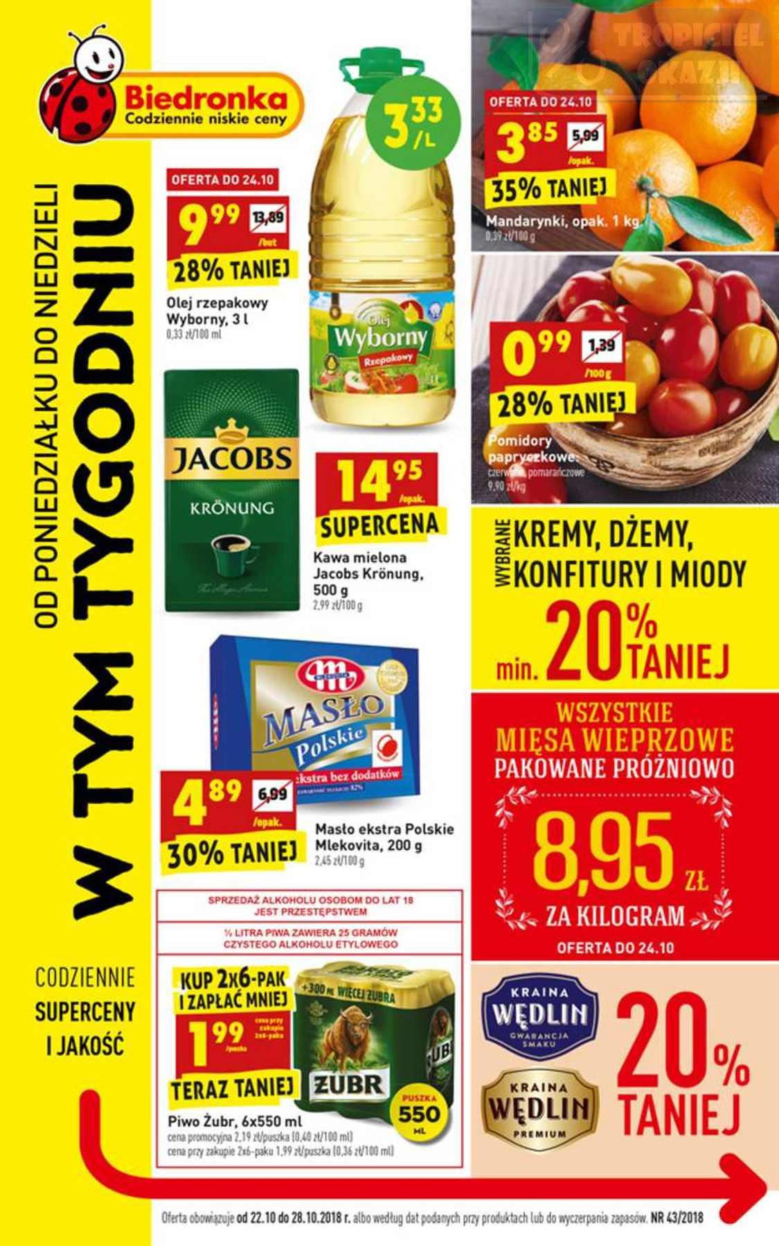 Gazetka promocyjna Biedronka str. 1