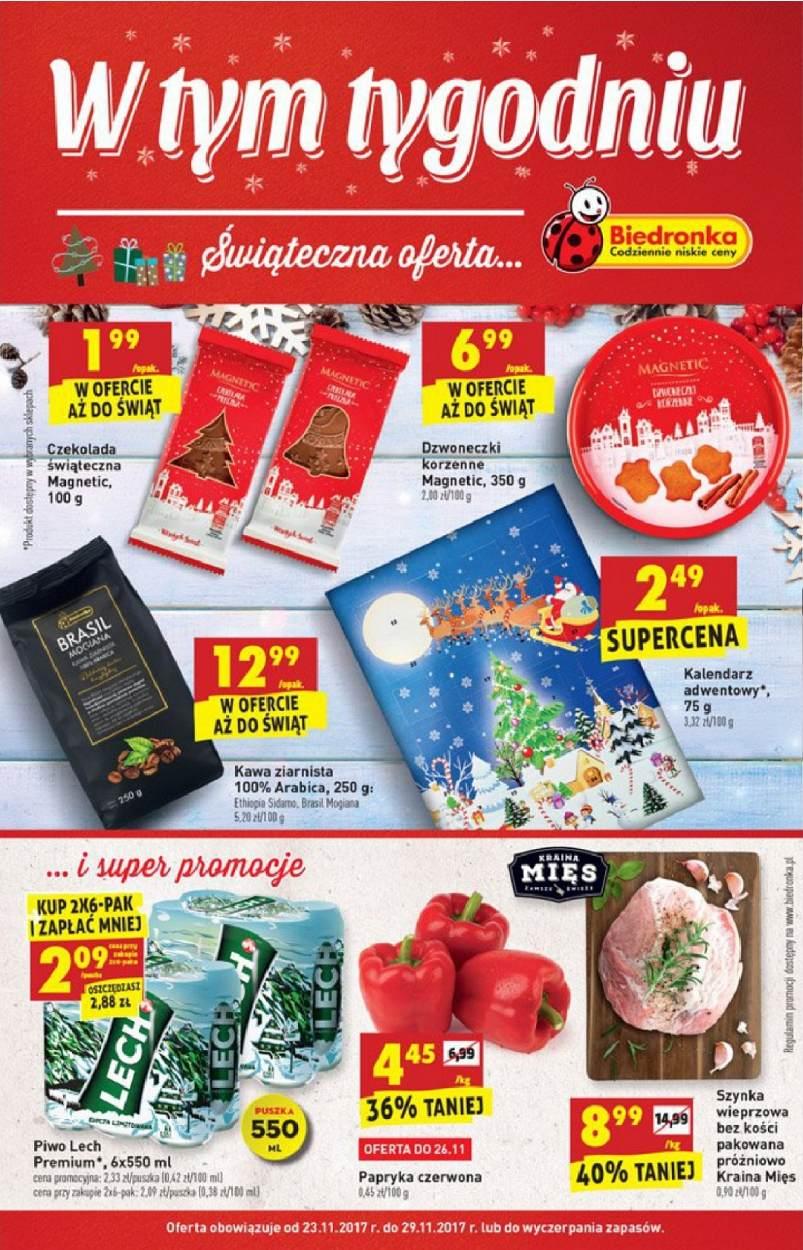 Gazetka promocyjna Biedronka str. 1