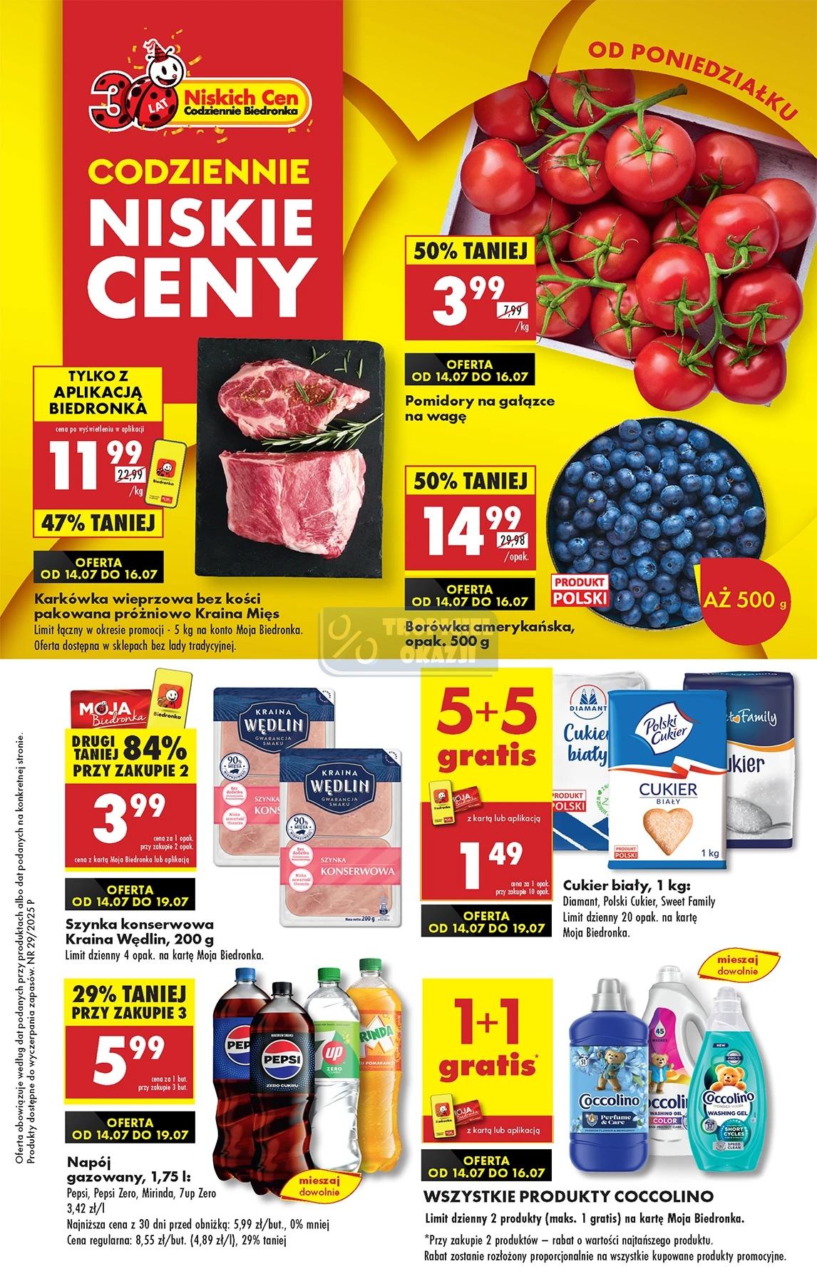 Gazetka promocyjna Biedronka str. 1