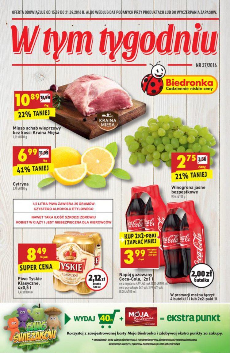 Gazetka promocyjna Biedronka str. 1