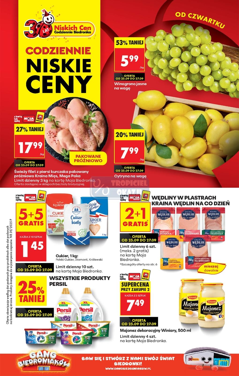 Gazetka promocyjna Biedronka str. 1