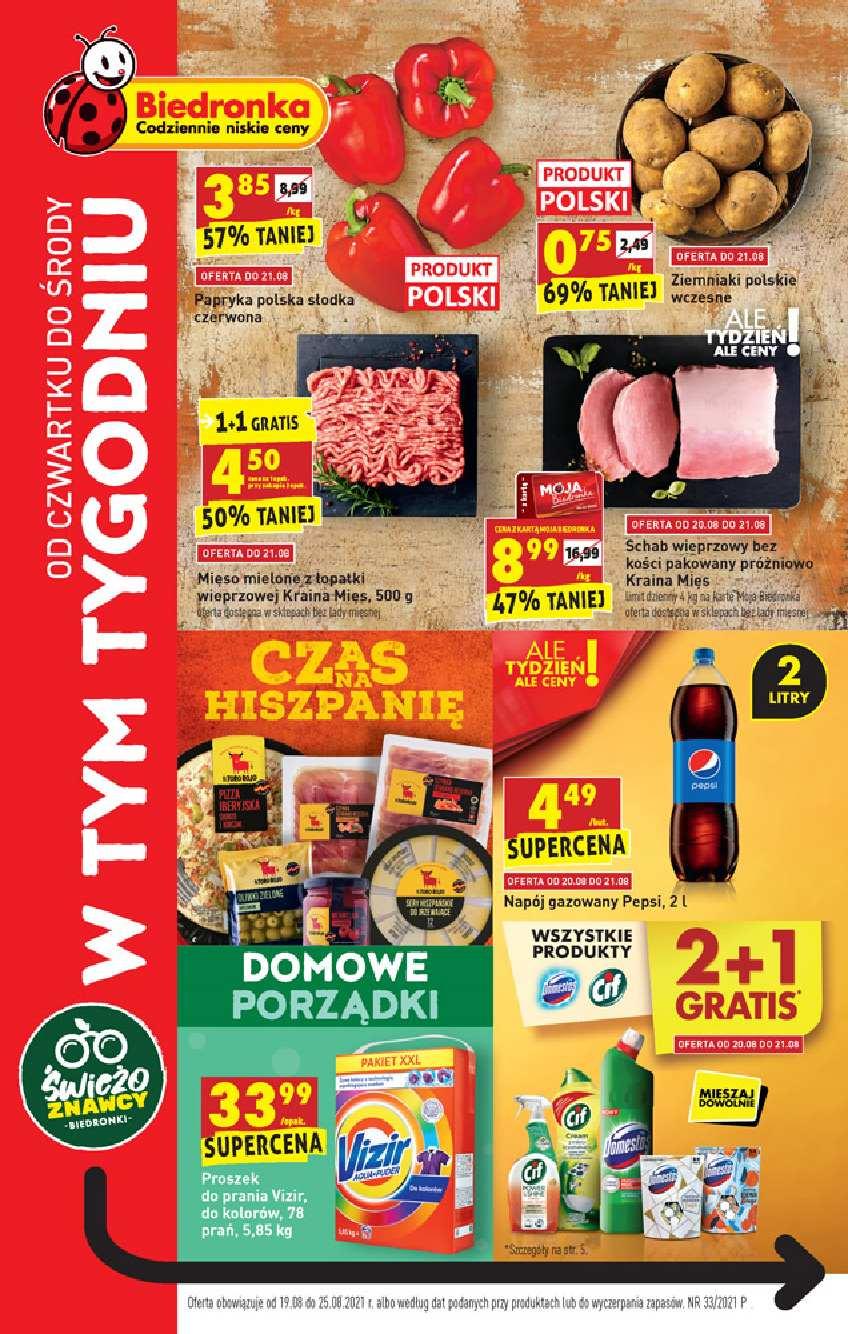 Gazetka promocyjna Biedronka str. 1