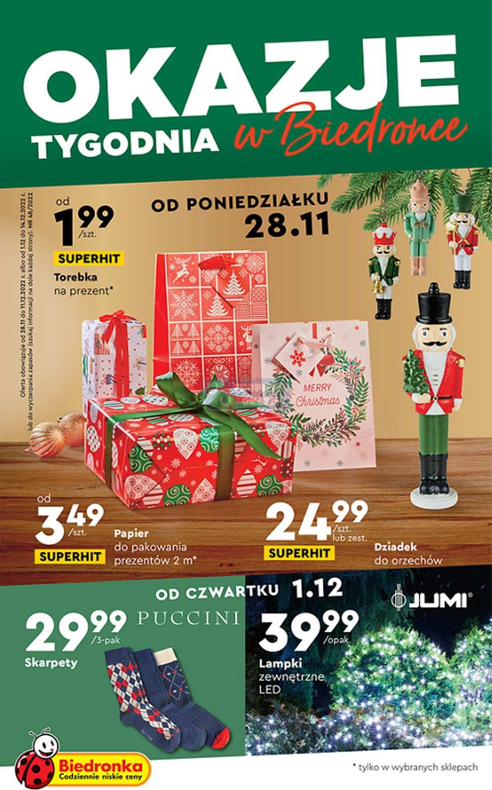 Gazetka promocyjna Biedronka str. 1