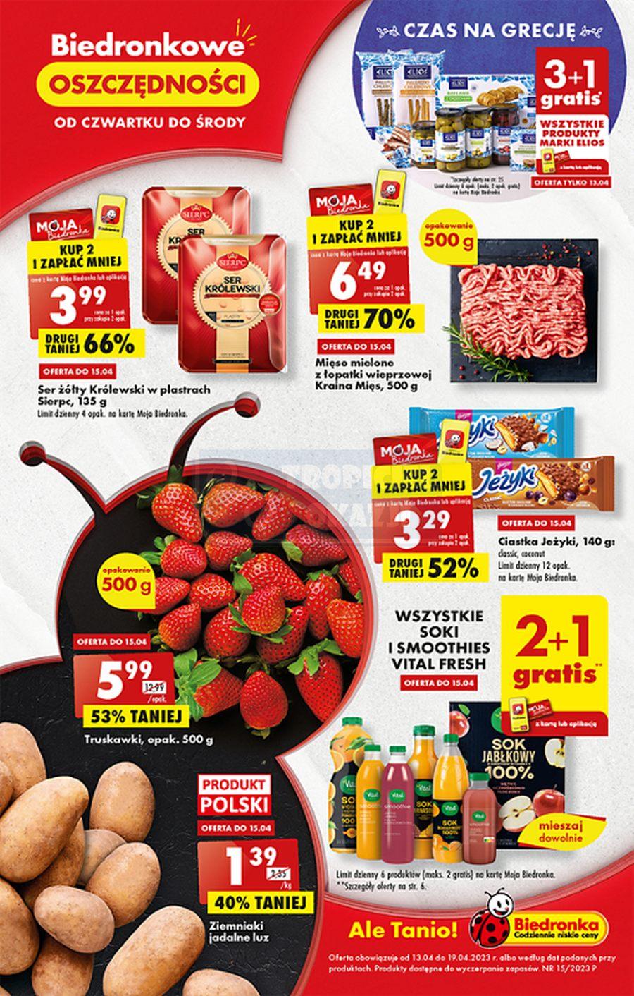 Gazetka promocyjna Biedronka str. 1