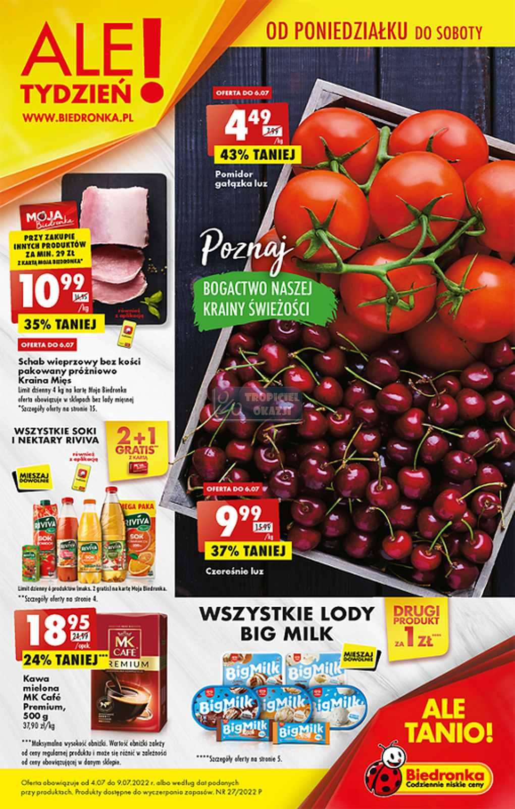 Gazetka promocyjna Biedronka str. 1