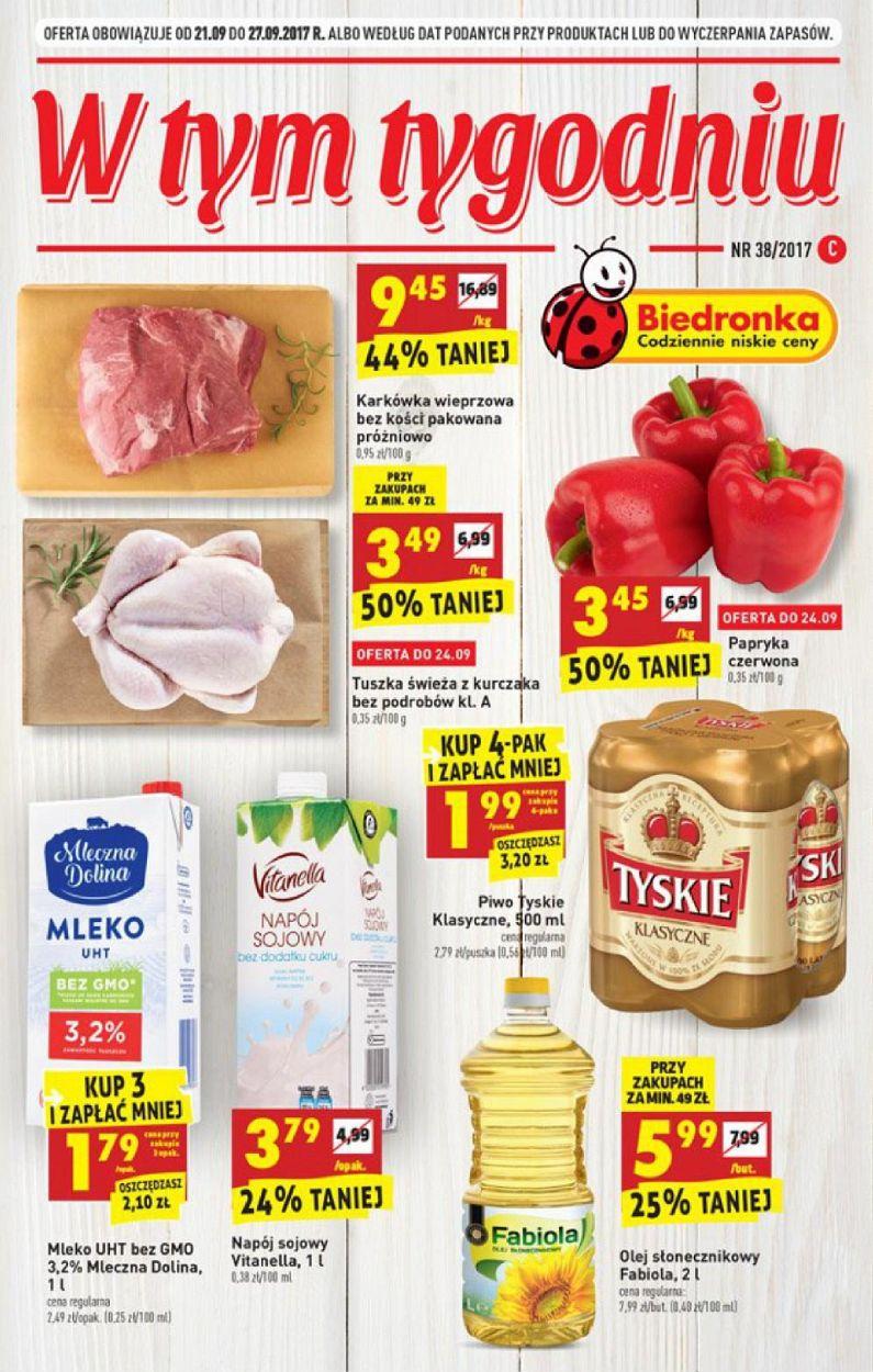 Gazetka promocyjna Biedronka str. 1