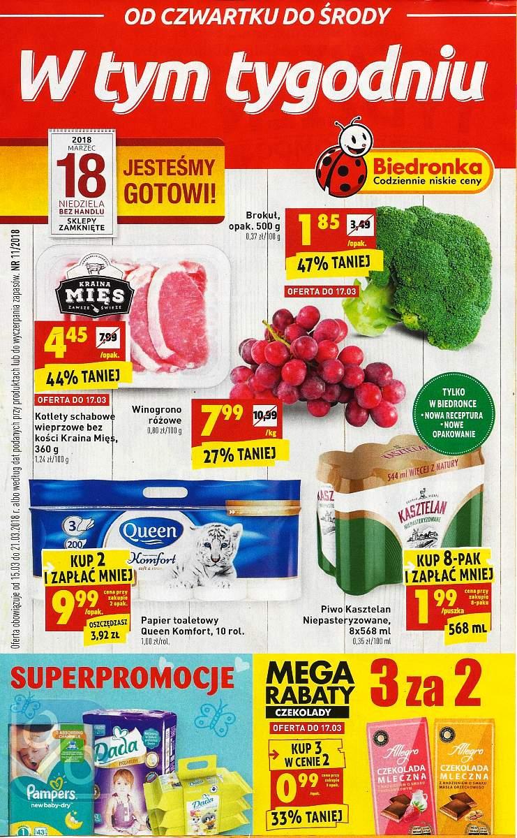 Gazetka promocyjna Biedronka str. 1