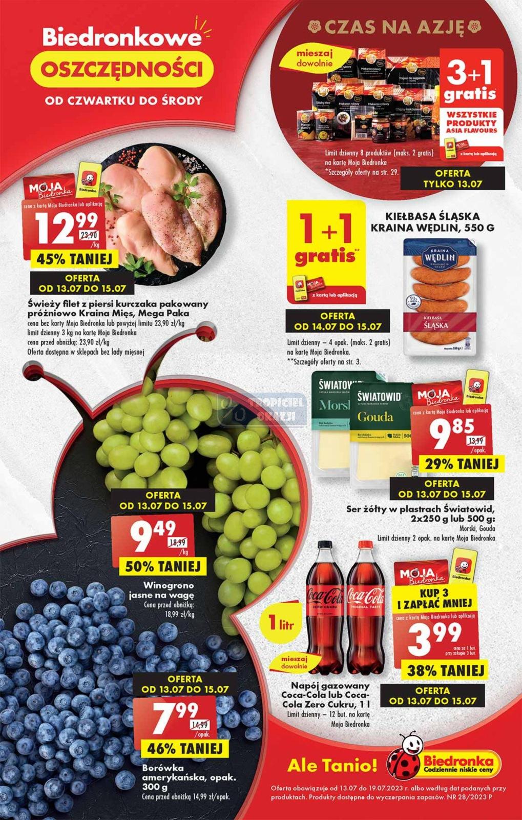 Gazetka promocyjna Biedronka str. 1