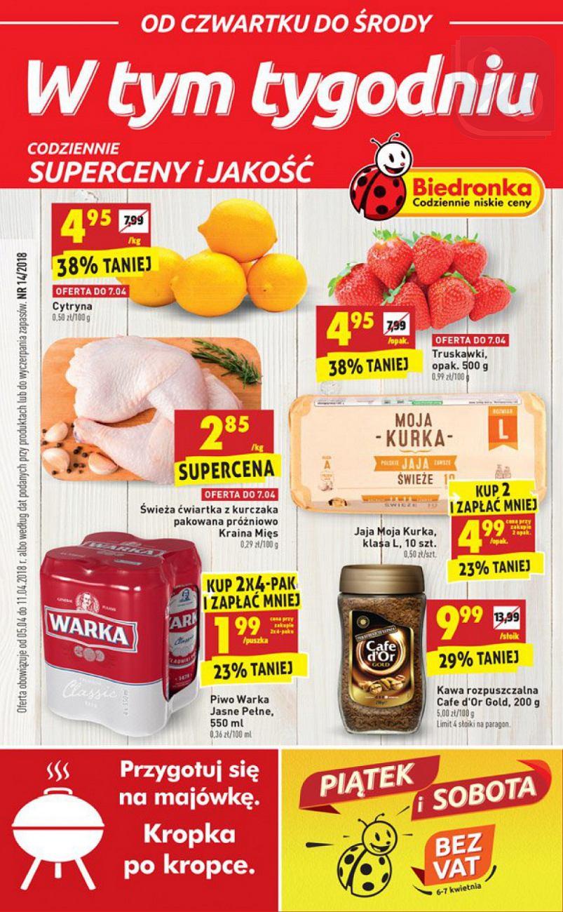 Gazetka promocyjna Biedronka str. 1