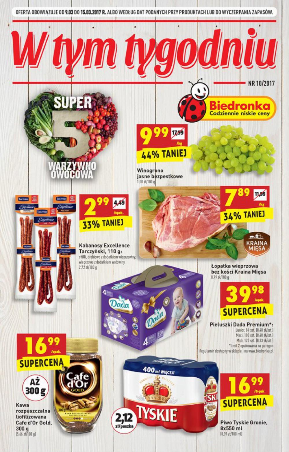 Gazetka promocyjna Biedronka str. 1