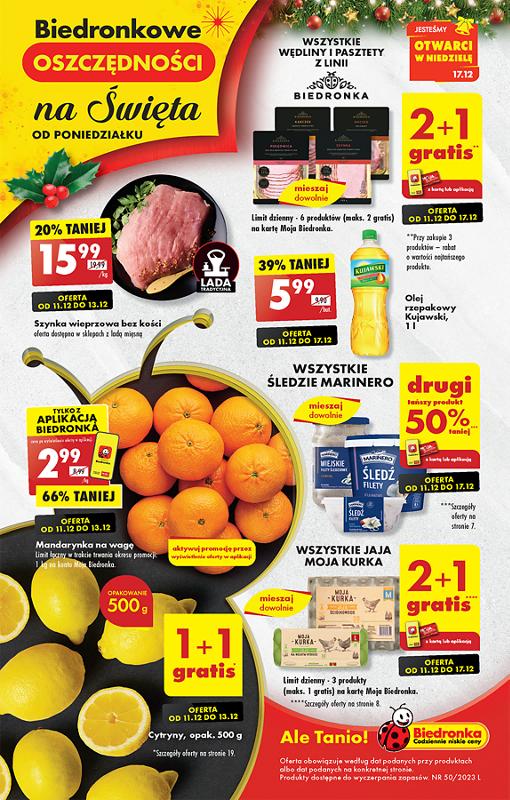 Gazetka promocyjna Biedronka str. 1
