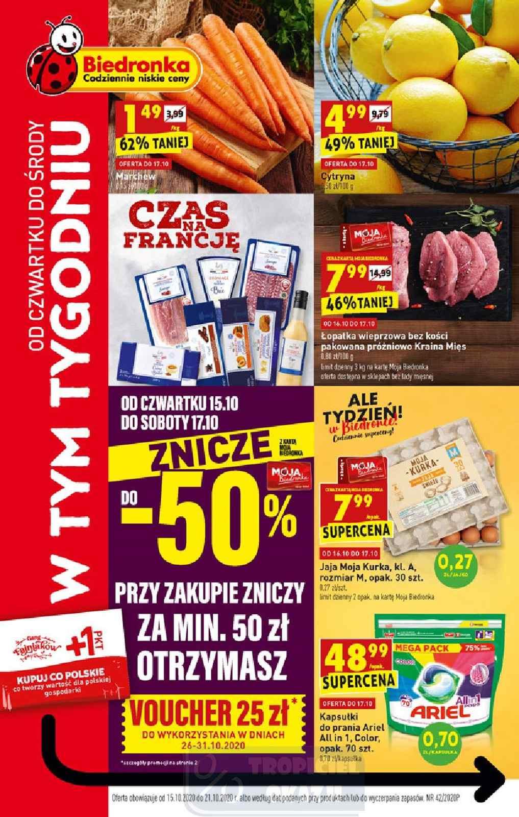 Gazetka promocyjna Biedronka str. 1