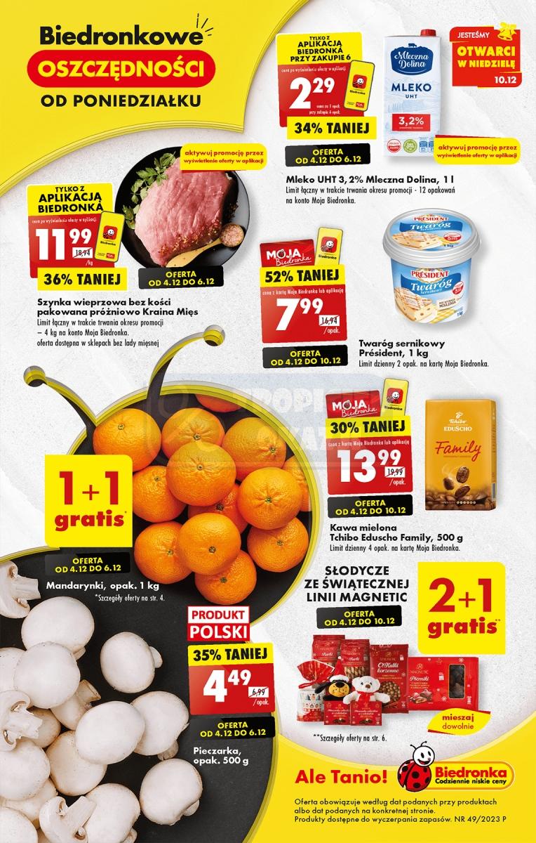 Gazetka promocyjna Biedronka str. 1