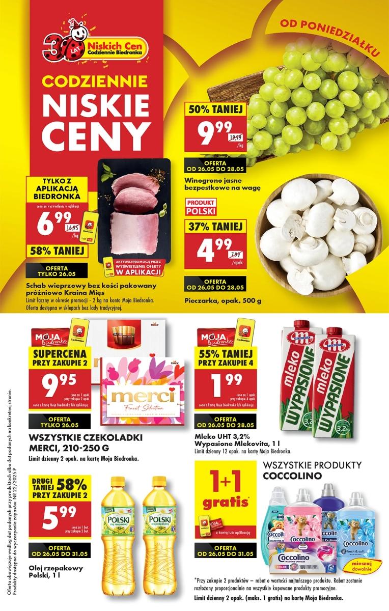 Gazetka promocyjna Biedronka str. 1