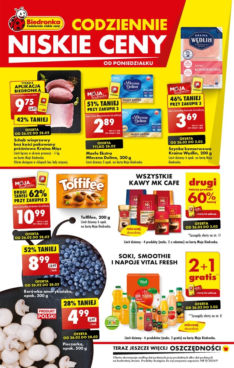 Gazetka promocyjna Biedronka str. 1