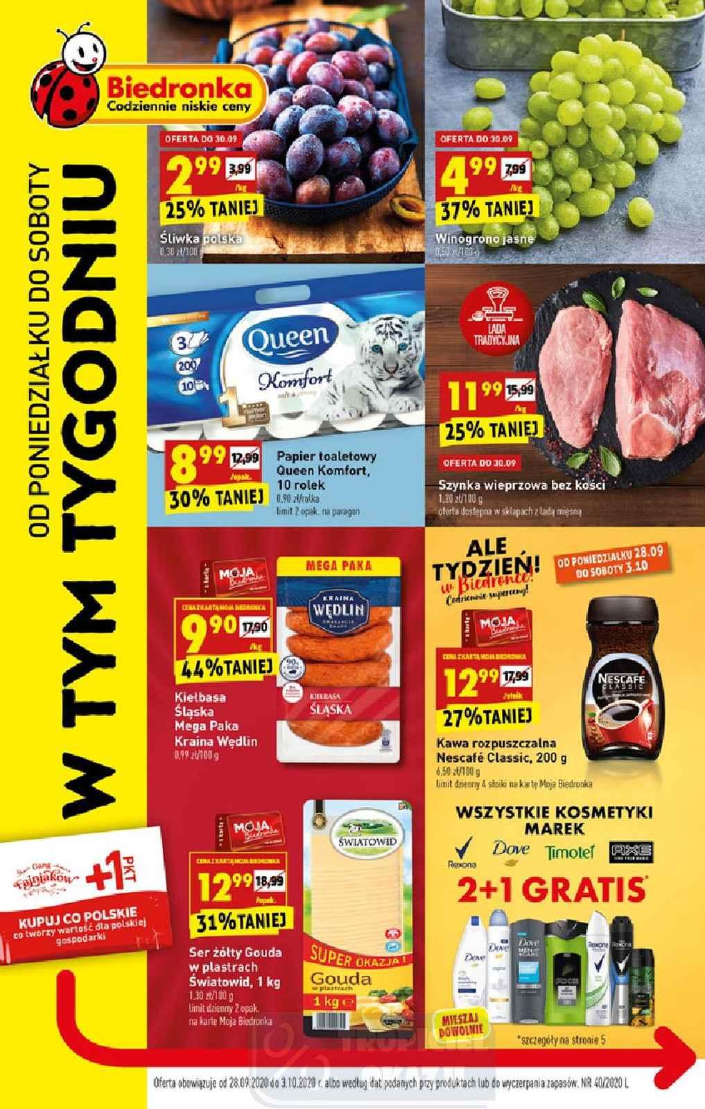 Gazetka promocyjna Biedronka str. 1