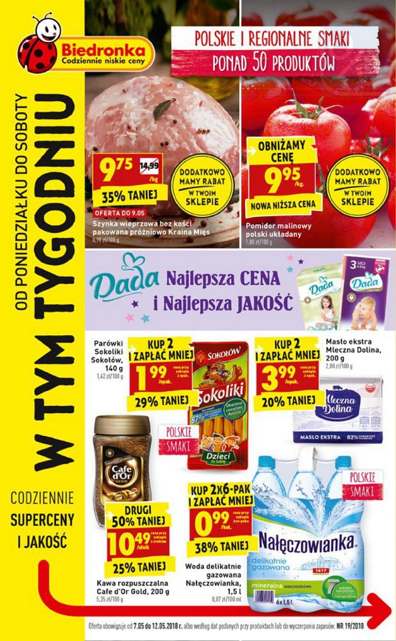 Gazetka promocyjna Biedronka str. 1