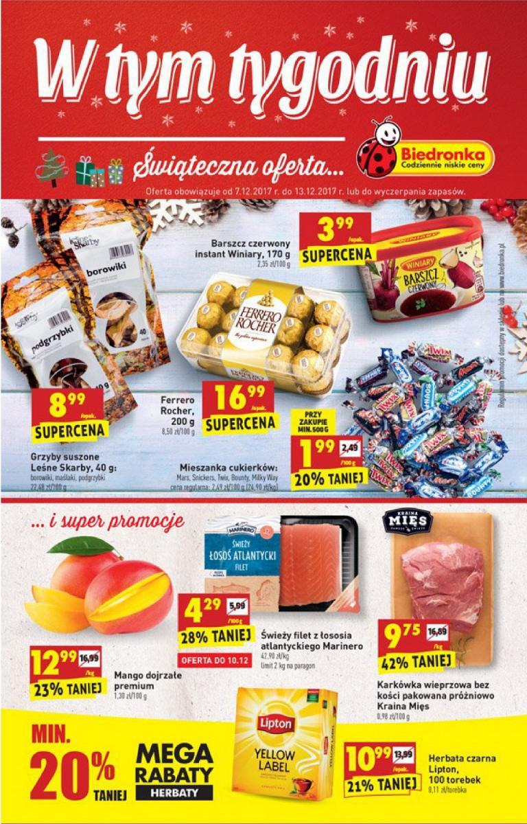 Gazetka promocyjna Biedronka str. 1