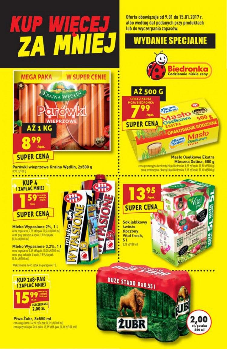 Gazetka promocyjna Biedronka str. 1