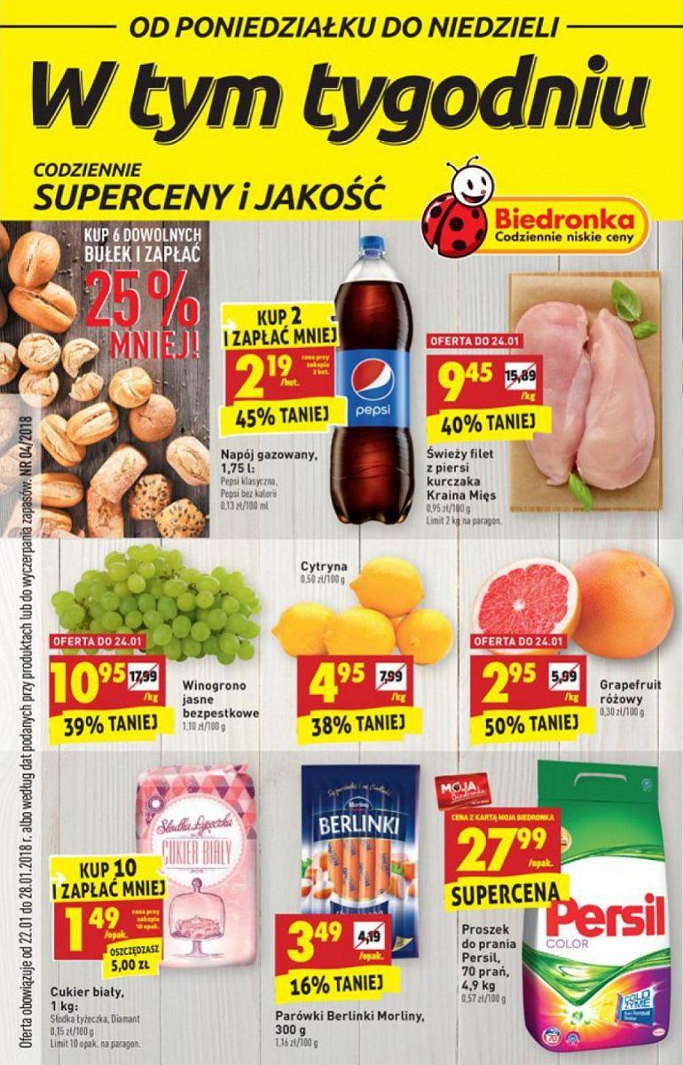 Gazetka promocyjna Biedronka str. 1