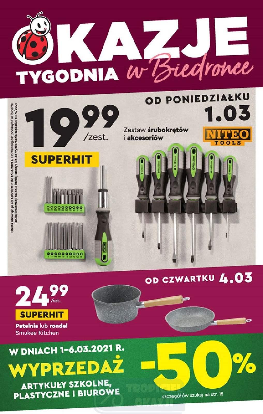 Gazetka promocyjna Biedronka str. 1