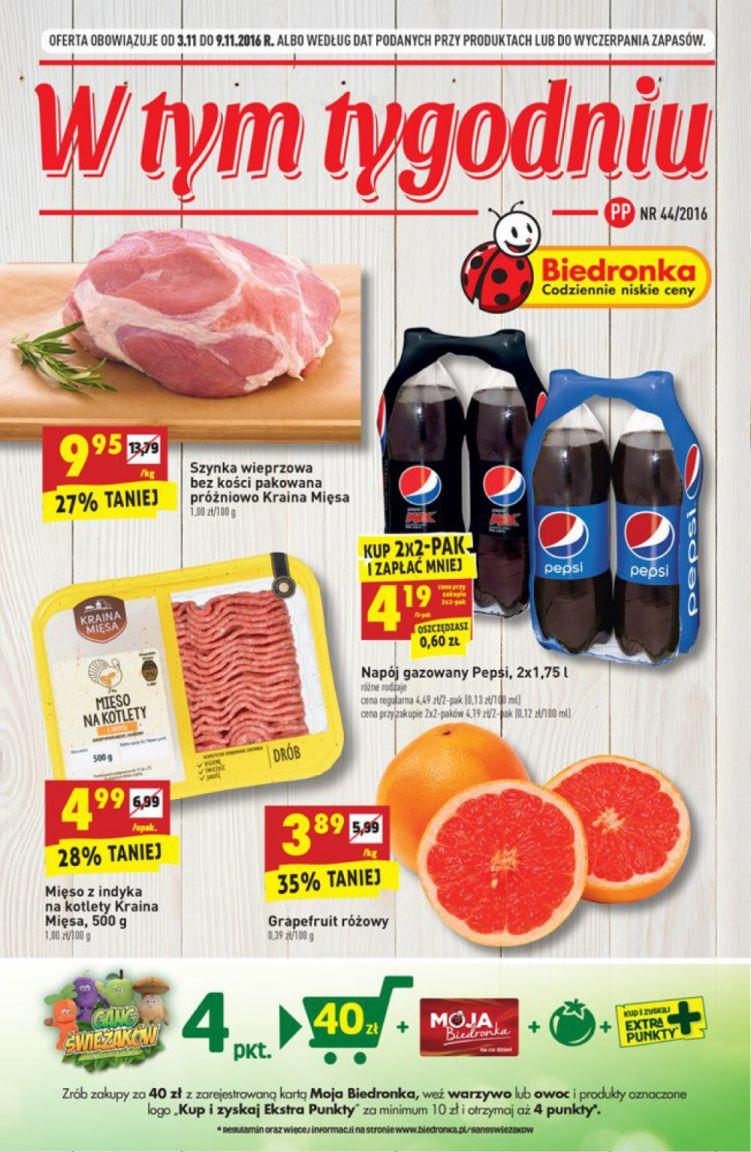 Gazetka promocyjna Biedronka str. 1