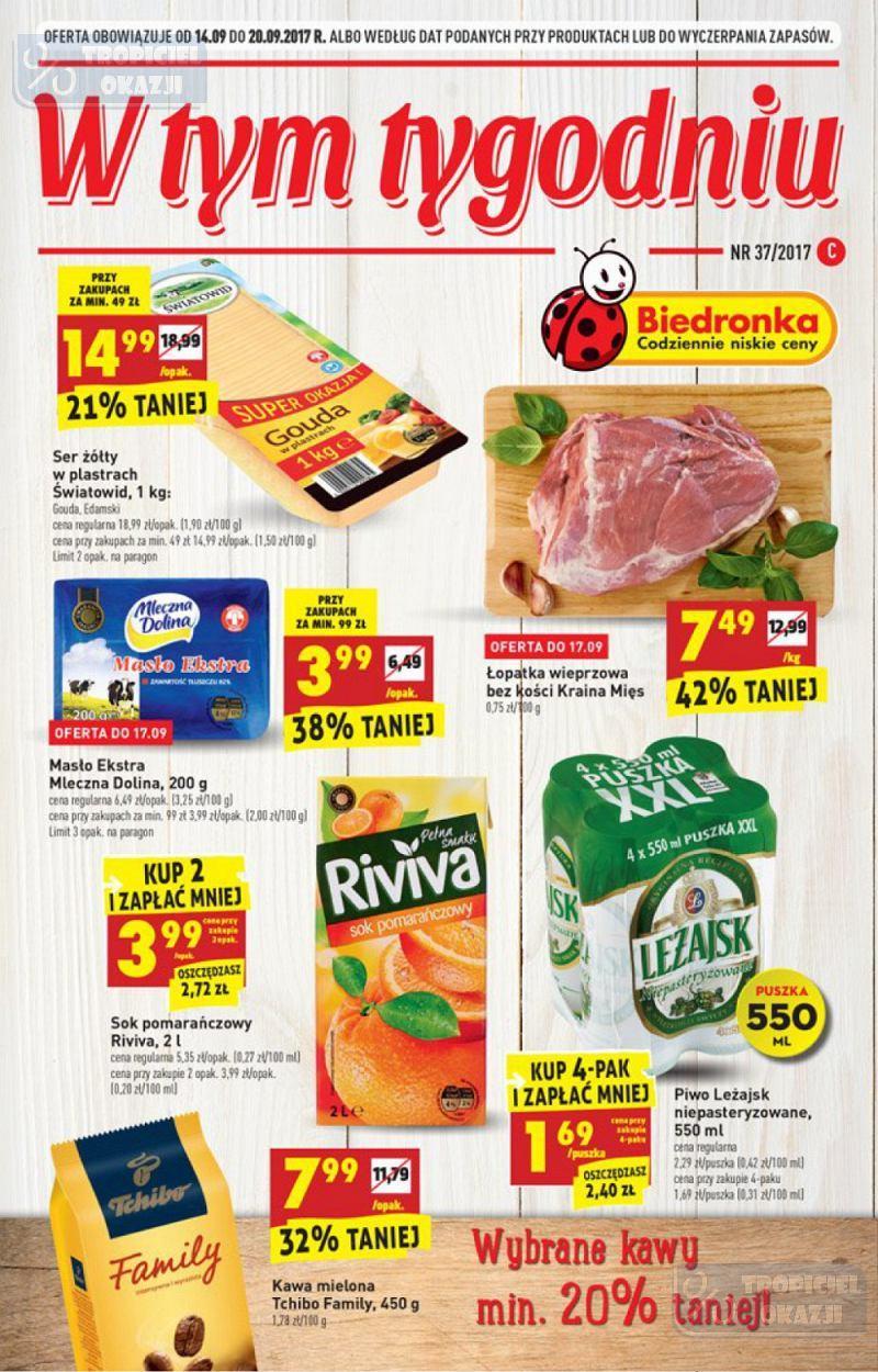 Gazetka promocyjna Biedronka str. 1