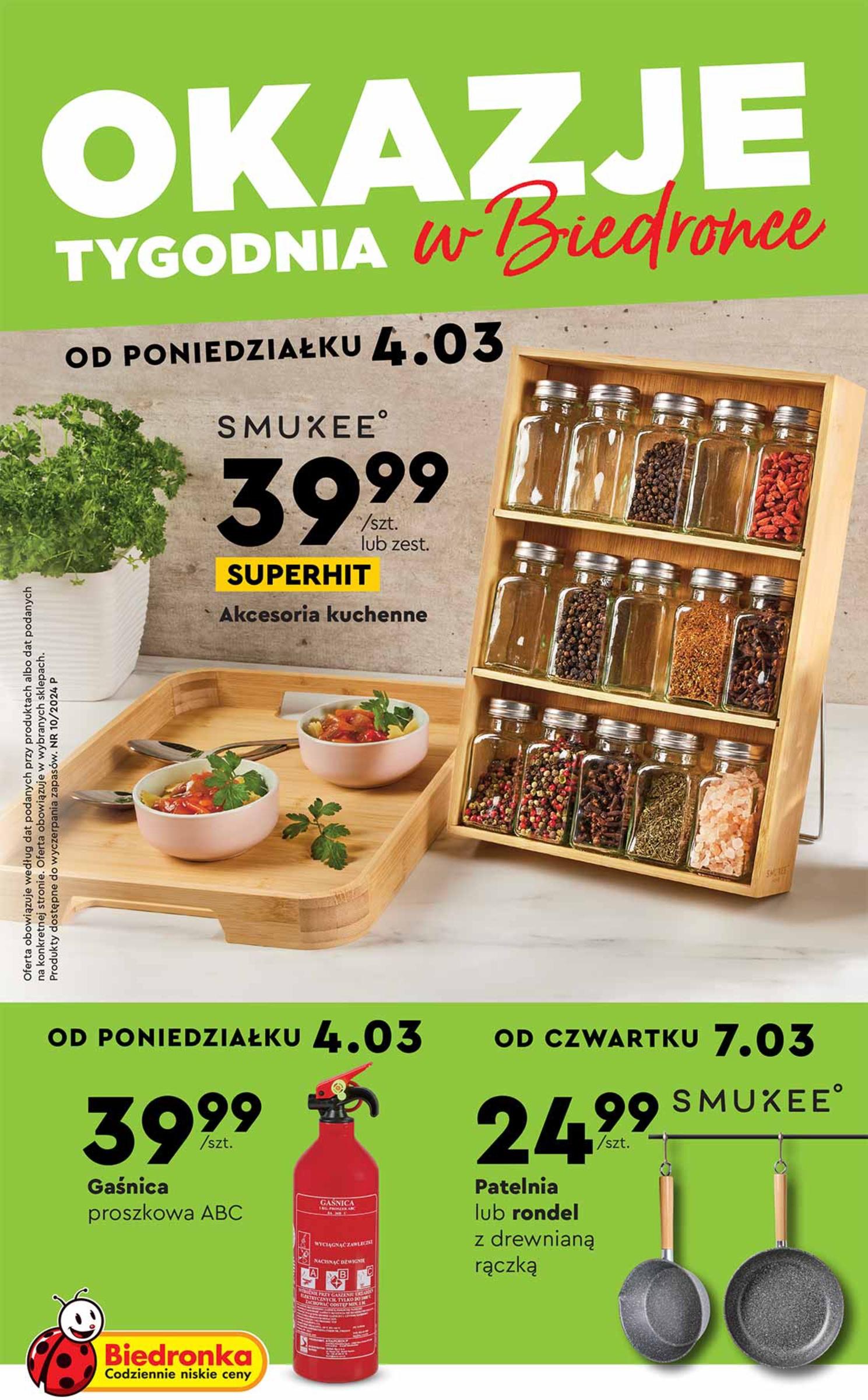Gazetka promocyjna Biedronka str. 1