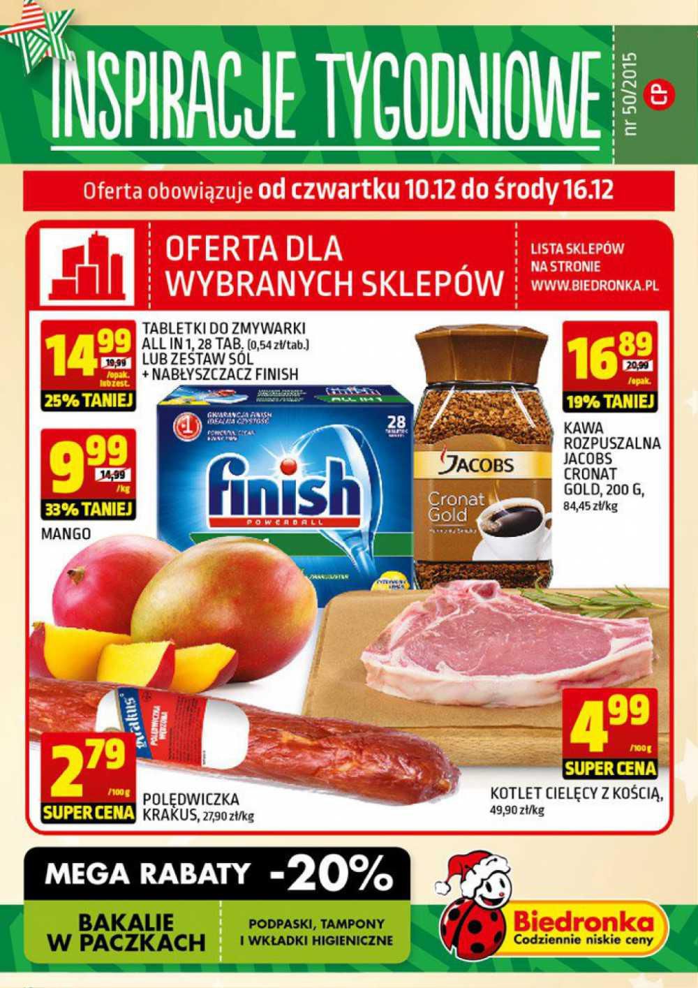 Gazetka promocyjna Biedronka str. 1