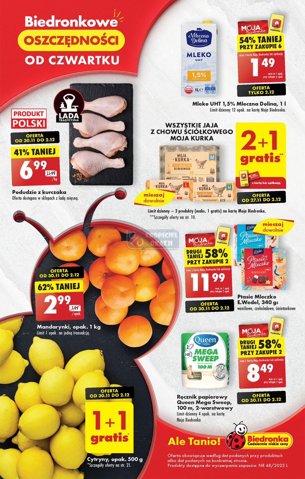 Gazetka promocyjna Biedronka str. 1