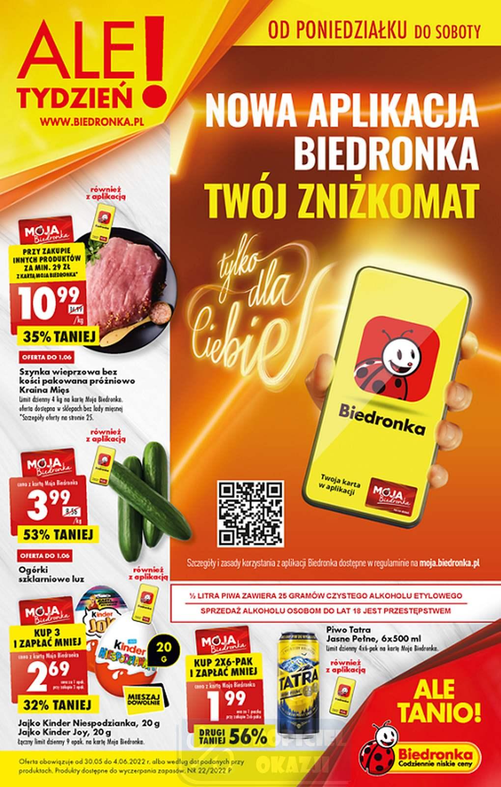 Gazetka promocyjna Biedronka str. 1
