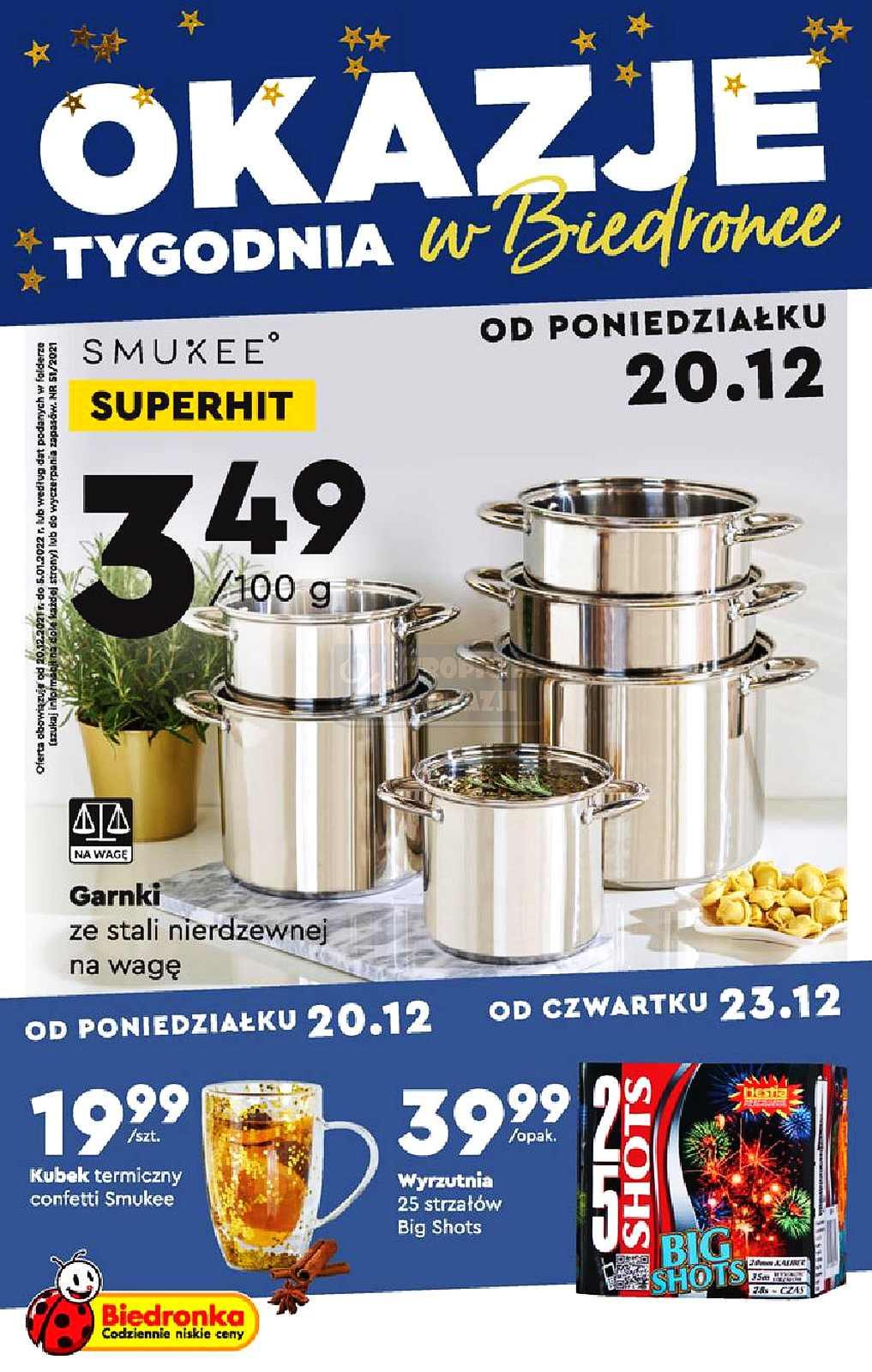 Gazetka promocyjna Biedronka str. 1