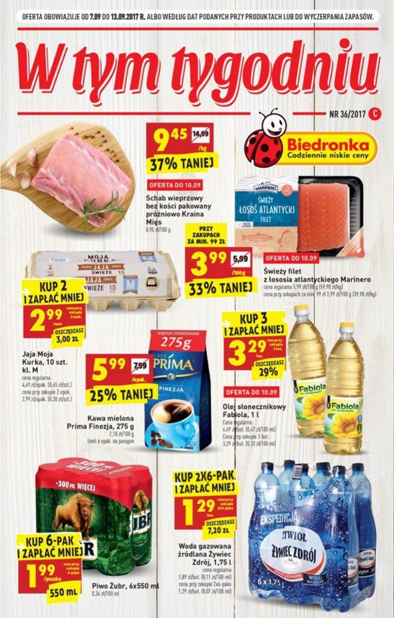 Gazetka promocyjna Biedronka str. 1