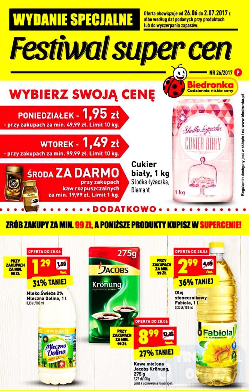 Gazetka promocyjna Biedronka str. 1