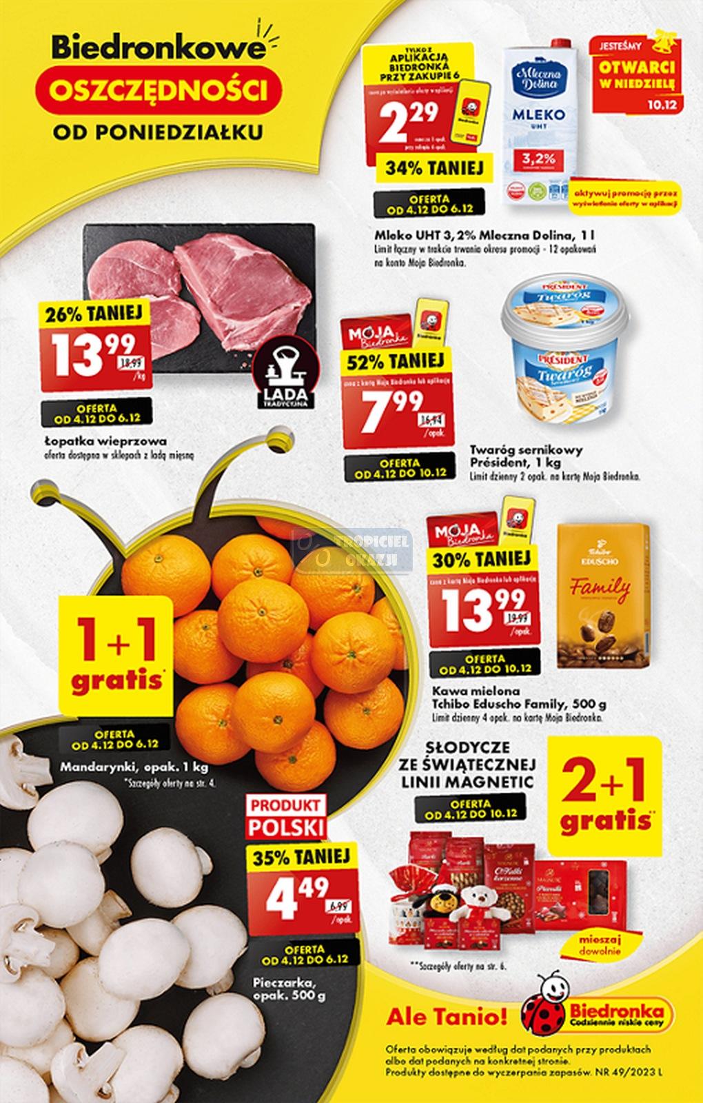 Gazetka promocyjna Biedronka str. 1