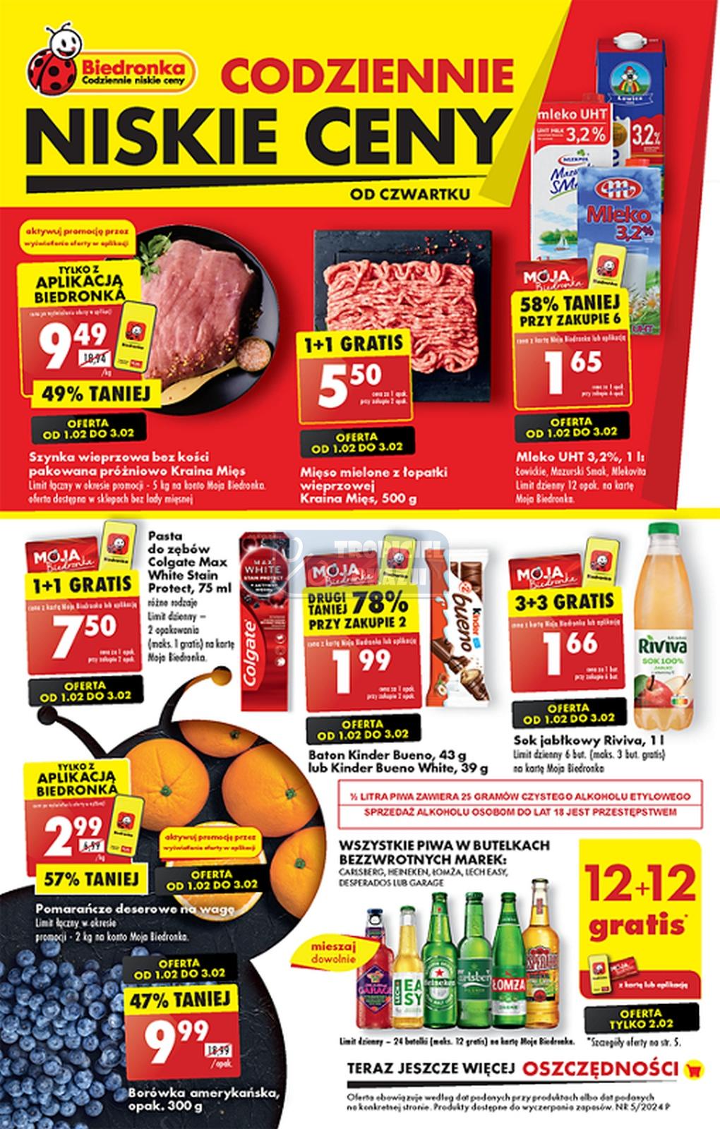 Gazetka promocyjna Biedronka str. 1
