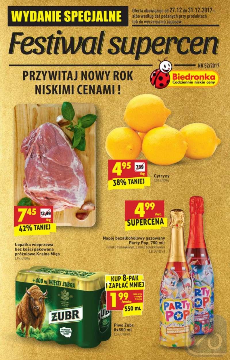 Gazetka promocyjna Biedronka str. 1