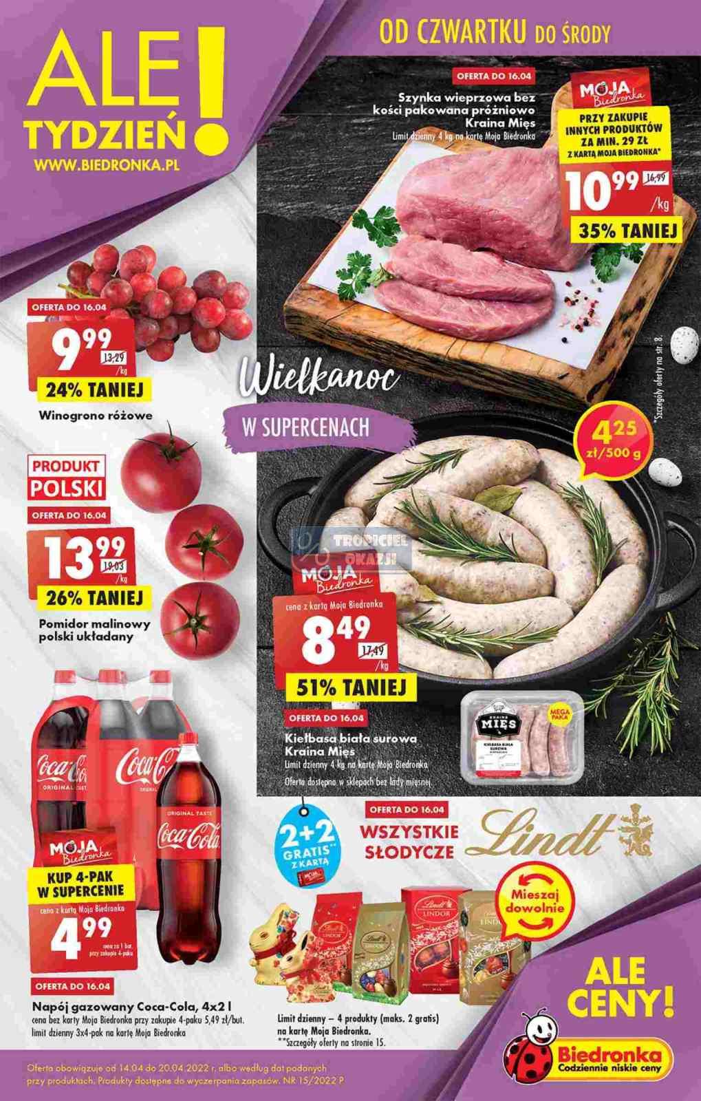 Gazetka promocyjna Biedronka str. 1