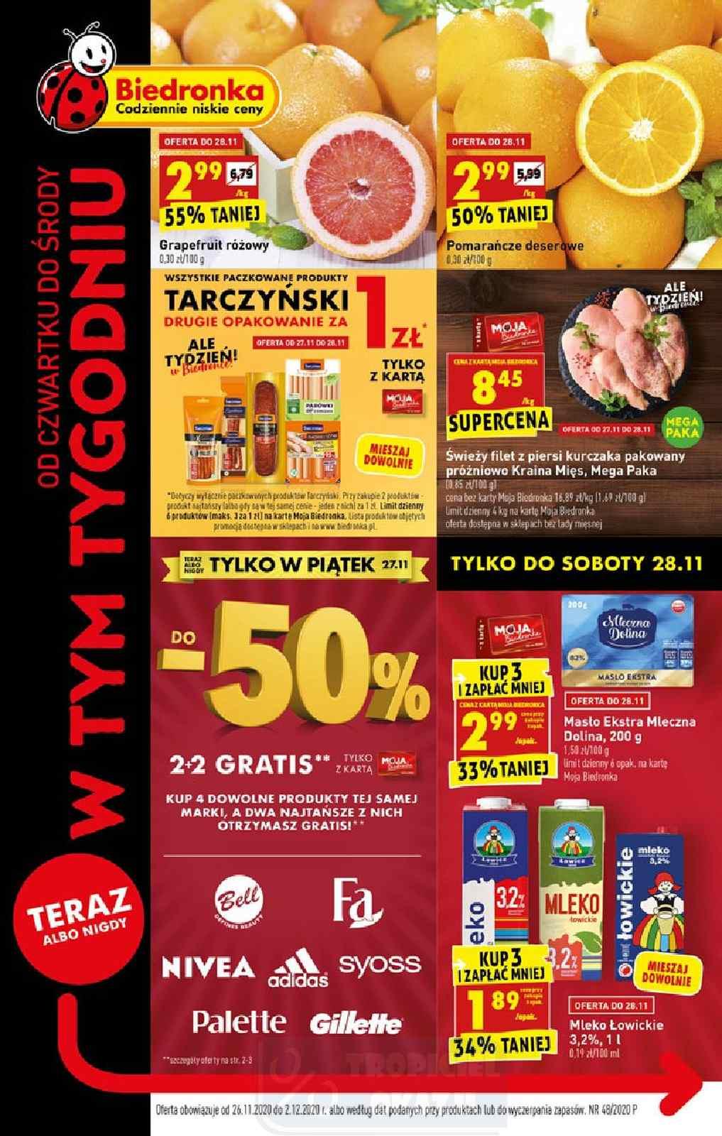 Gazetka promocyjna Biedronka str. 1