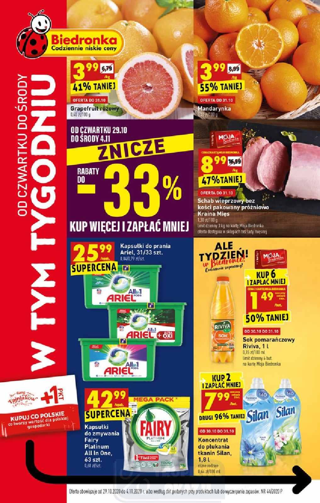 Gazetka promocyjna Biedronka str. 1