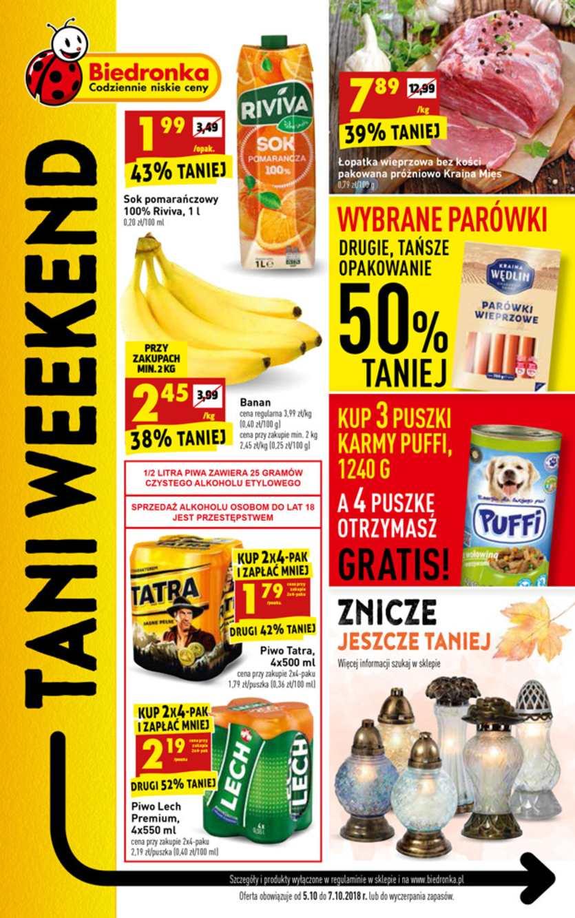 Gazetka promocyjna Biedronka str. 1