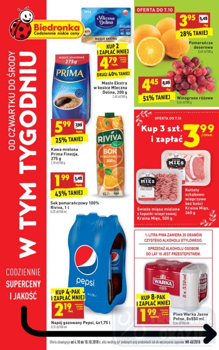 Gazetka promocyjna Biedronka str. 1