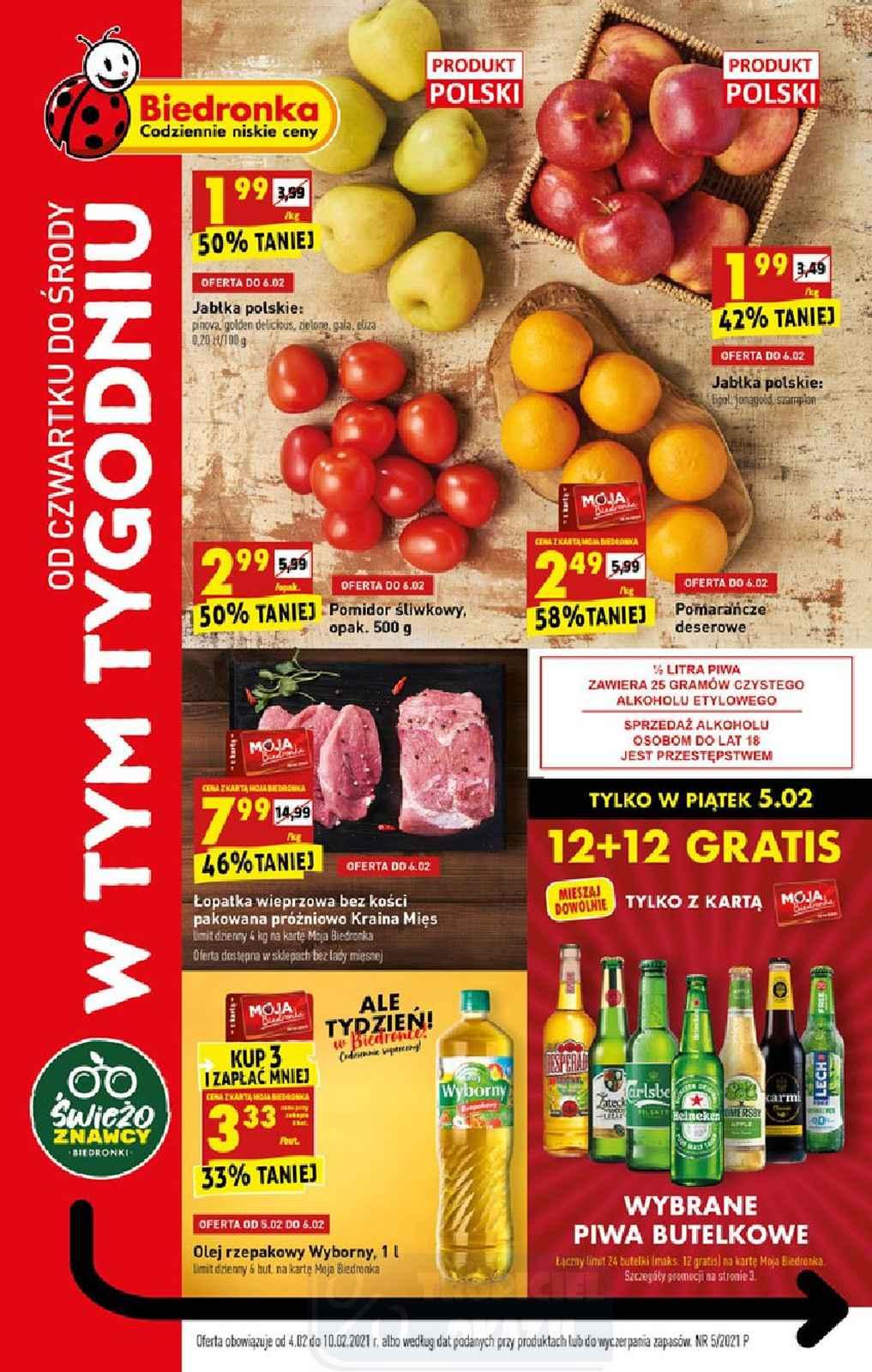 Gazetka promocyjna Biedronka str. 1