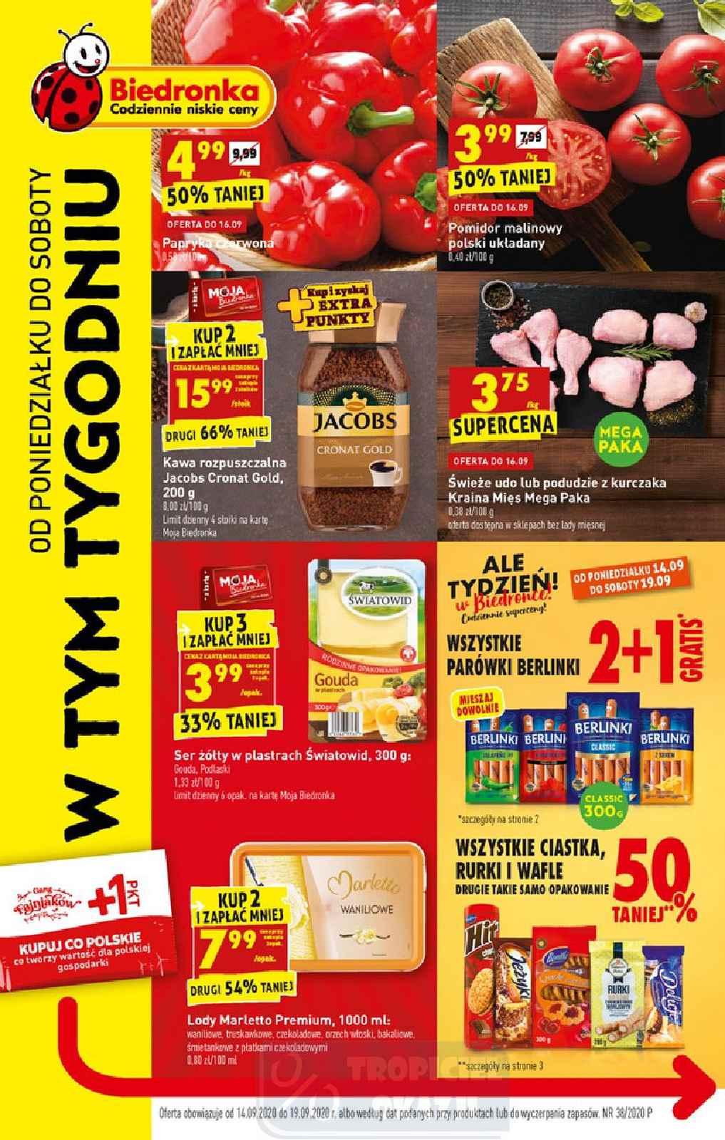 Gazetka promocyjna Biedronka str. 1