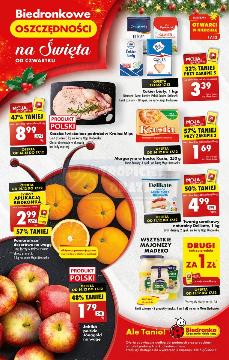 Gazetka promocyjna Biedronka str. 1