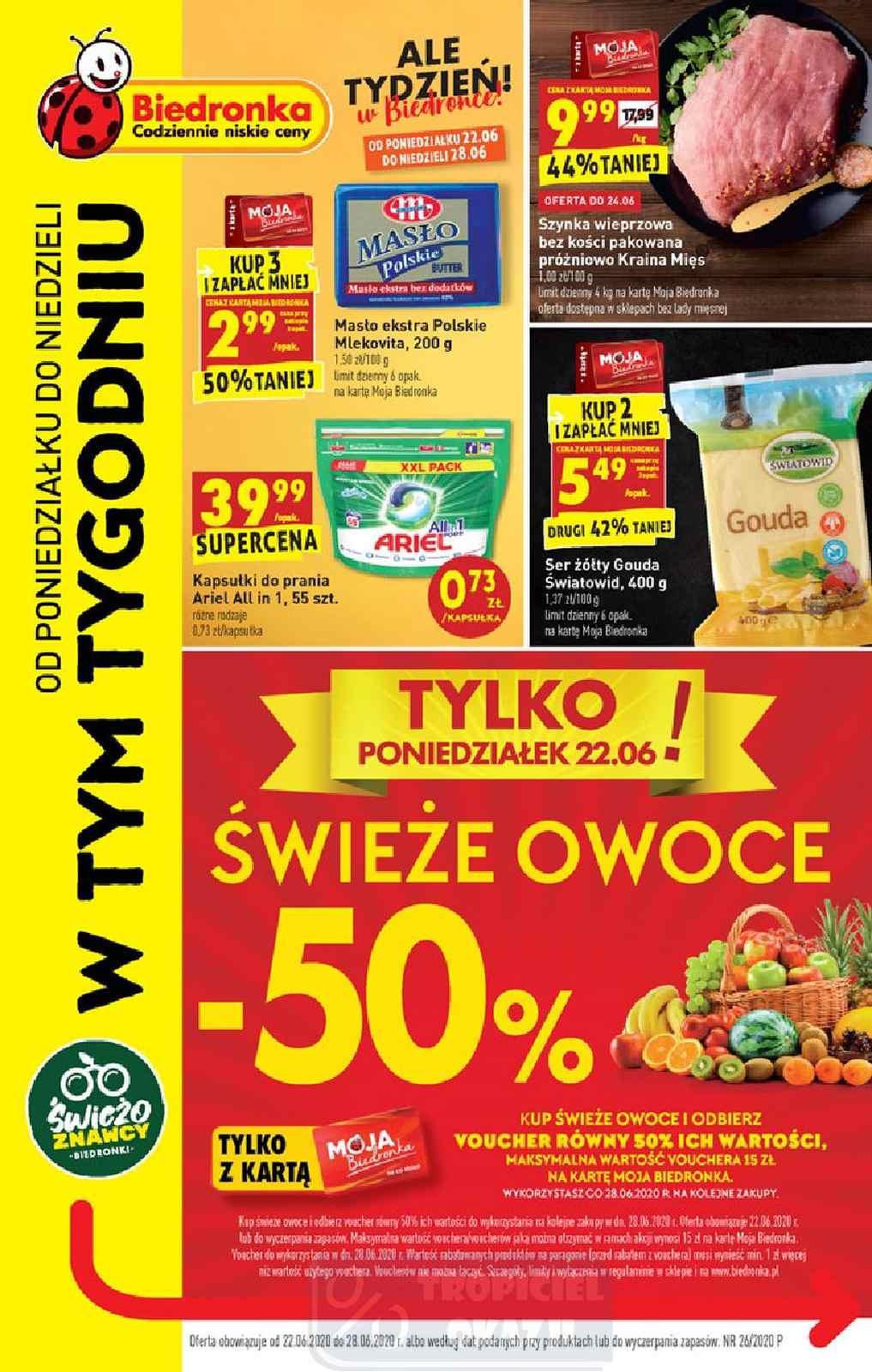 Gazetka promocyjna Biedronka str. 1