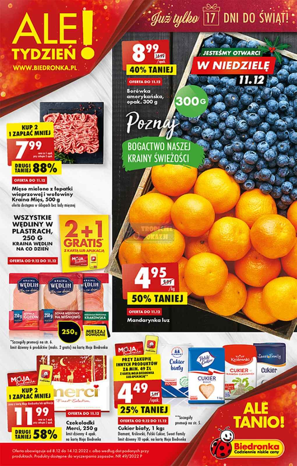 Gazetka promocyjna Biedronka str. 1