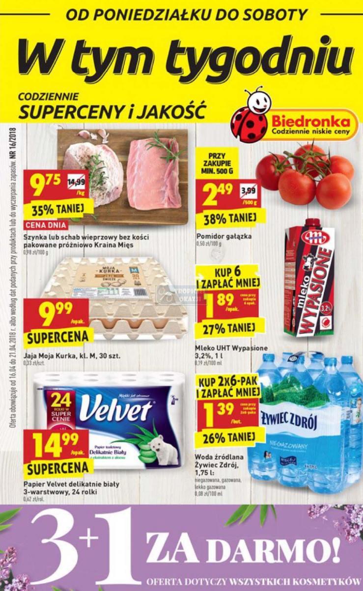 Gazetka promocyjna Biedronka str. 1